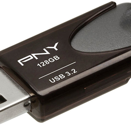 PNY - Elite Turbo Attache 4 128GB USB 3.2 Flash Drive - Black