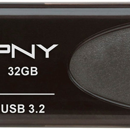 PNY - Elite Turbo Attache 4 32GB USB 3.2 Flash Drive - Black