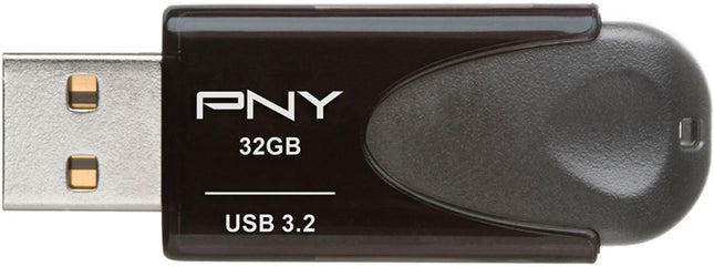 PNY - Elite Turbo Attache 4 32GB USB 3.2 Flash Drive - Black