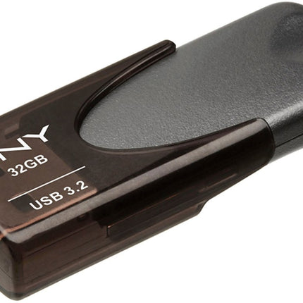 PNY - Elite Turbo Attache 4 32GB USB 3.2 Flash Drive - Black