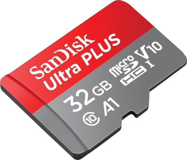 SanDisk - Ultra PLUS 32GB microSDHC UHS-I Memory Card