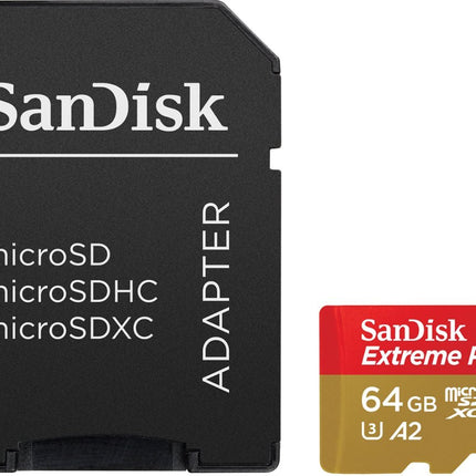 SanDisk - Extreme PLUS 64GB microSDXC UHS-I Memory Card