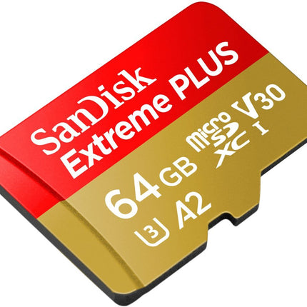 SanDisk - Extreme PLUS 64GB microSDXC UHS-I Memory Card