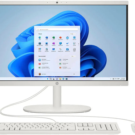 HP - 21.5'' All-In-One - Intel Celeron - 4GB Memory - 128GB SSD - Snow White