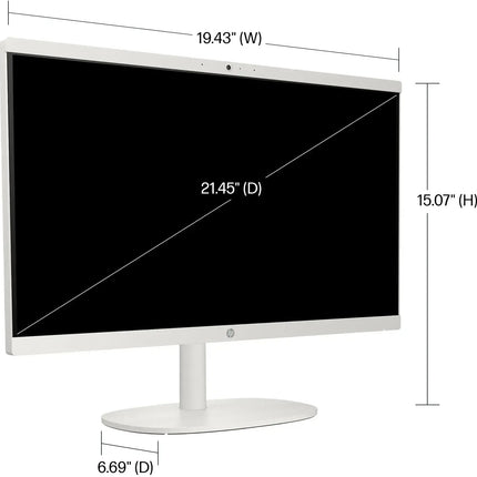 HP - 21.5'' All-In-One - Intel Celeron - 4GB Memory - 128GB SSD - Snow White