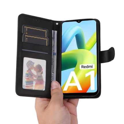 For Xiaomi Redmi A1 4G JSM Calf Texture Leather Phone Case(Black)