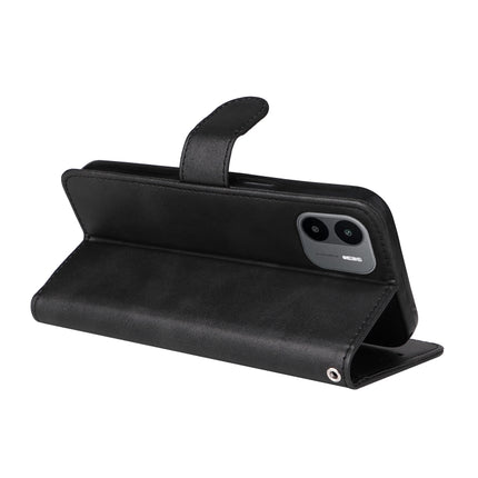 For Xiaomi Redmi A1 4G JSM Calf Texture Leather Phone Case(Black)