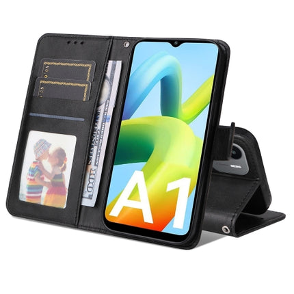 For Xiaomi Redmi A1 4G JSM Calf Texture Leather Phone Case(Black)