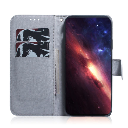 For Tecno Spark Go 2022 / Spark 8C Coloured Drawing Leather Phone Case(White Wolf)