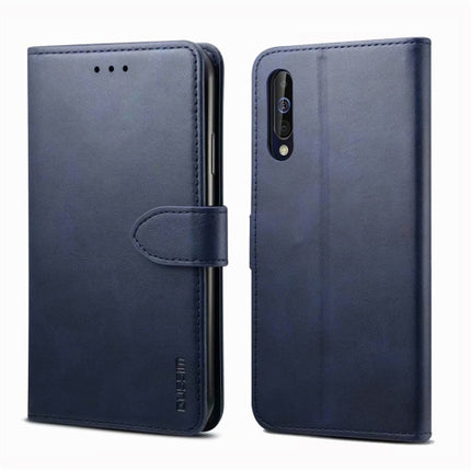 For Samsung Galaxy A30s / A50 / A50S GUSSIM Business Style Horizontal Flip Leather Case (Blue)
