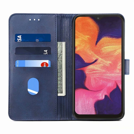 For Samsung Galaxy A30s / A50 / A50S GUSSIM Business Style Horizontal Flip Leather Case (Blue)