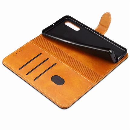 For Samsung Galaxy A30s / A50 / A50S GUSSIM Business Style Horizontal Flip Leather Case (Blue)