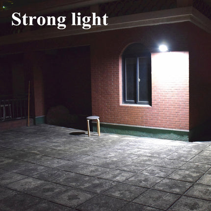 6.8W Solar Motion Sensor LED Solar Light, 48 LEDs SMD 2835 900 LM with 5V 3.2W Solar Panel(Black)