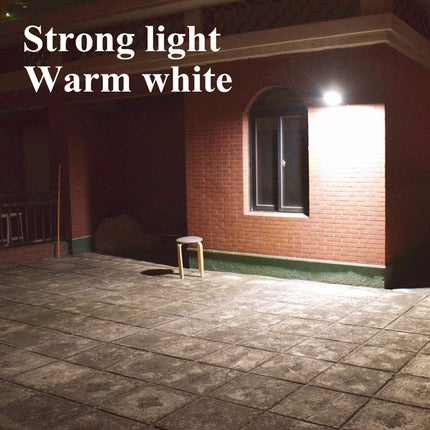 6.8W Solar Motion Sensor LED Solar Light, 48 LEDs SMD 2835 900 LM with 5V 3.2W Solar Panel(Black)