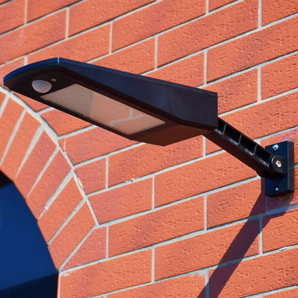 6.8W Solar Motion Sensor LED Solar Light, 48 LEDs SMD 2835 900 LM with 5V 3.2W Solar Panel(Black)