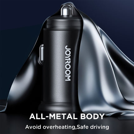 JOYROOM JR-CCN03 24W 2 USB Mini Metal Car Charger(Black)