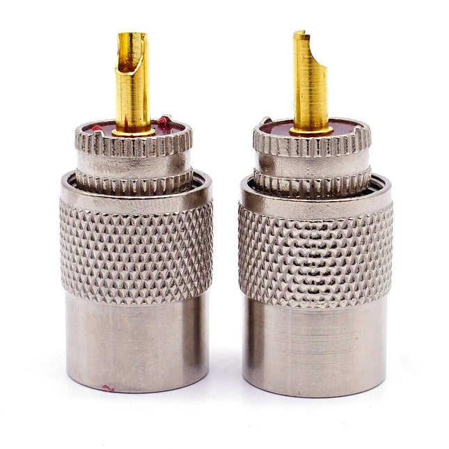 UHF Male PL259 Connector RG8 / RG58 Cable Lug Antenna Connector,