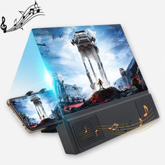 L2 12.0 Inch Universal Foldable Mobile Phone Screen Magnifier with Bluetooth Speaker