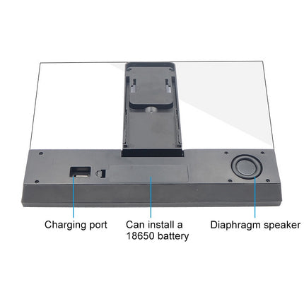 L2 12.0 Inch Universal Foldable Mobile Phone Screen Magnifier with Bluetooth Speaker