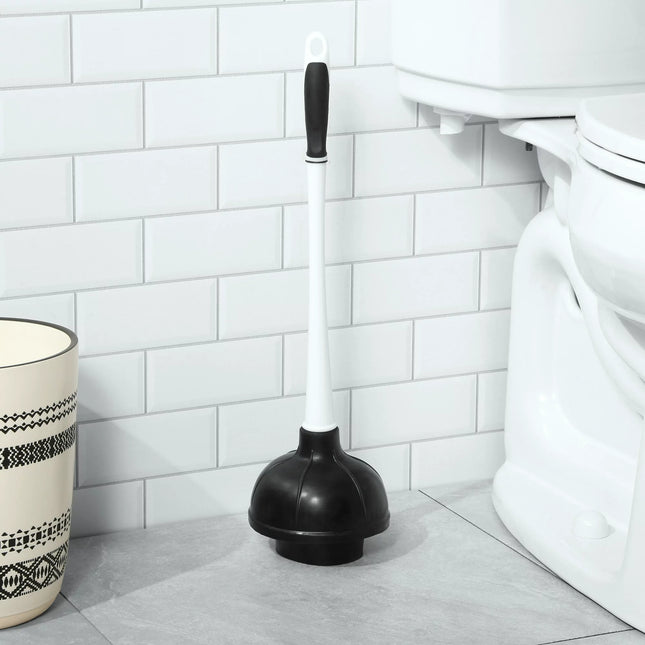 Great Value Deluxe Toilet Plunger with 16in Ergonomic Plastic Handle