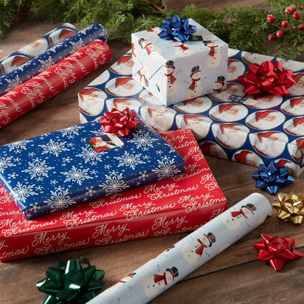 Gift Wrap Multi-Color, 30 in Wide, 30 sq ft Fsc, by Holiday Time