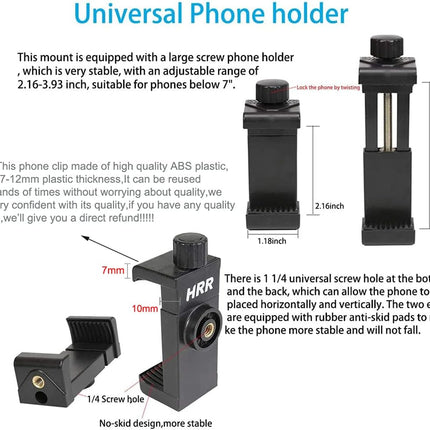 Mobile Phone Chest Strap Harness Mount Head Strap Holder Kit for POV/VLOG,Cell Phone Clip Compatible with iPhone,Samsung,GoPro Hero 9, 8,7, 6, 5, 4, 3,2, 1,AKASO,DJI Osmo,and Action Cameras�