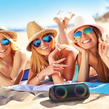ION Audio - Uber Boom 40W Portable Bluetooth All-Weather WirelessSpeaker - Black