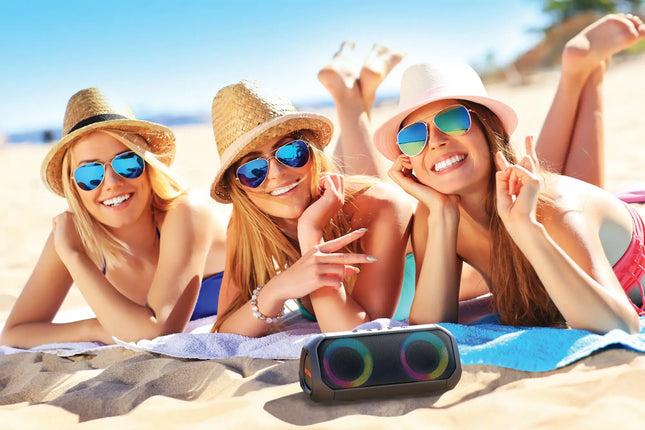 ION Audio - Uber Boom 40W Portable Bluetooth All-Weather WirelessSpeaker - Black