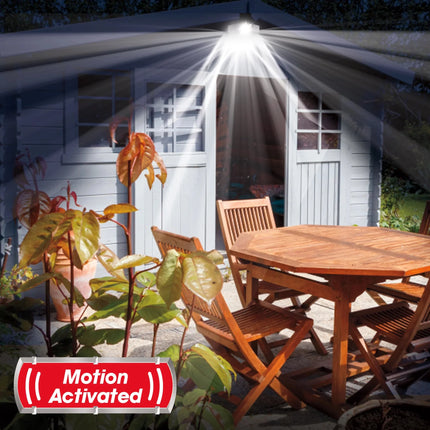 Beyond Bright X3 Motion Activated Ultra Bright Solar Flood Light, 270 Degree Beam Spread.