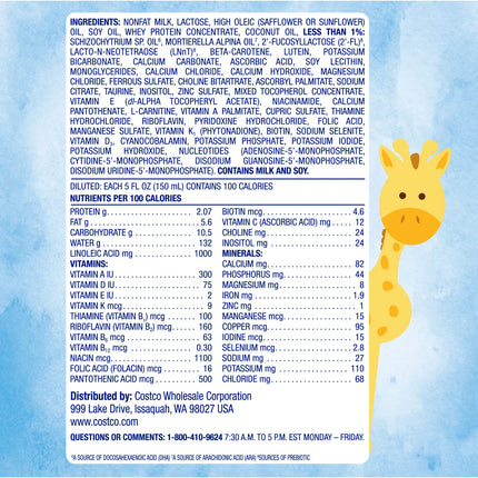 Kirkland Signature ProCare Infant Formula Milk-Based Powder with Iron, 420 oz
