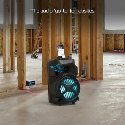 Tzumi Megabass LED Jobsite Speaker