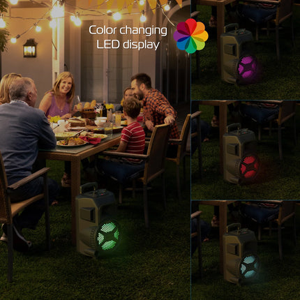 Tzumi Megabass LED Jobsite Speaker
