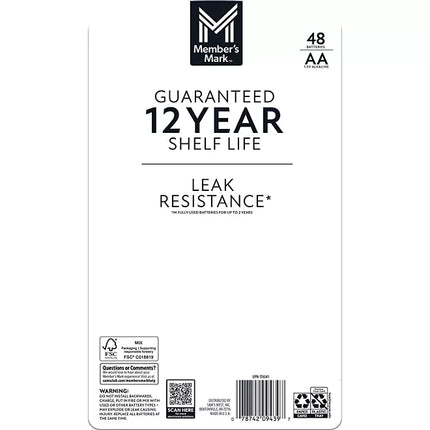 Member's Mark Alkaline AA Batteries