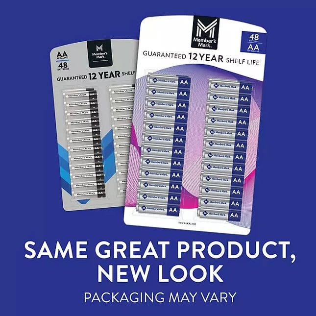 Member's Mark Alkaline AA Batteries 48 Pack