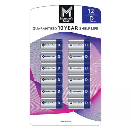 Member's Mark Alkaline D Batteries