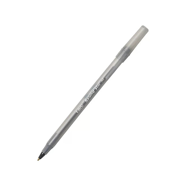 BIC Round Stic Xtra Life, Medium Point, Black