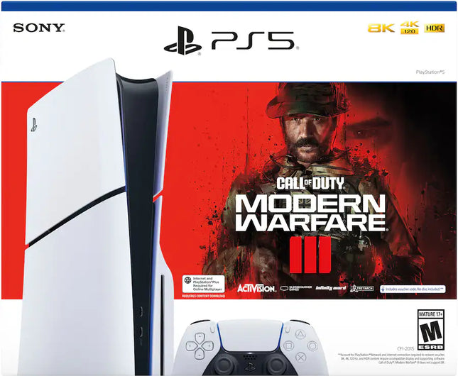 Sony - PlayStation 5 Slim Console � Call of Duty Modern Warfare III Bundle - White