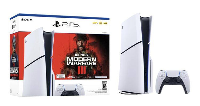 Sony - PlayStation 5 Slim Console � Call of Duty Modern Warfare III Bundle - White