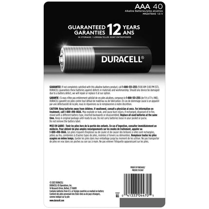 Duracell Coppertop Alkaline AAA Batteries