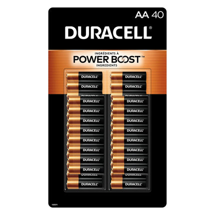 Duracell Coppertop Alkaline AA Batteries, 40- count