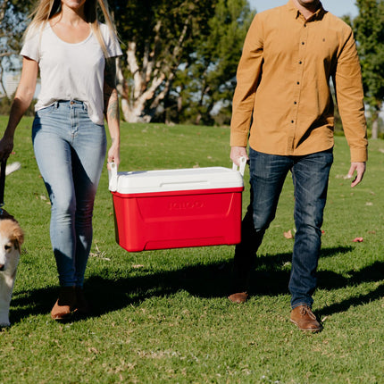 Igloo 48 QT Laguna Ice Chest Cooler, Red
