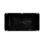 HDX 70 Gal. Tough Storage Tote with Wheels in Black with Yellow Lid