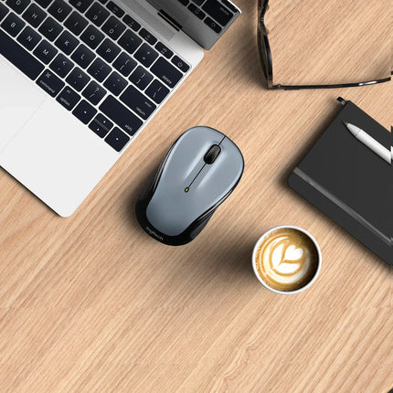 Logitech - M325s Wireless Optical Ambidextrous Mouse - Light Silver