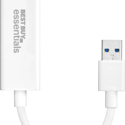 Best Buy essentials� - USB to Ethernet Adapter - White