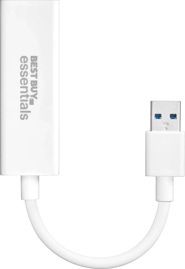 Best Buy essentials� - USB to Ethernet Adapter - White