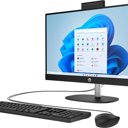 HP - 23.8" Full HD All-in-One - AMD Ryzen 3 - 8GB Memory - 512GB SSD- Jet Black