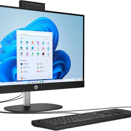 HP - 23.8" Full HD All-in-One - AMD Ryzen 3 - 8GB Memory - 512GB SSD- Jet Black