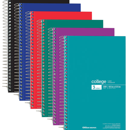 Notebook Colledge in ring, assorted colors