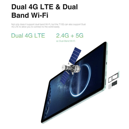 DOOGEE T10S Tablet PC, 10.1 inch, 6GB+128GB, Android 13 Spreadtrum T606 (Green)