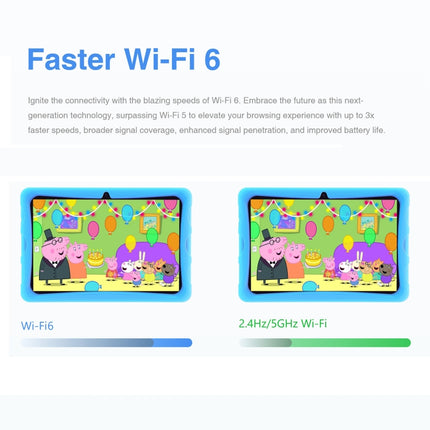 DOOGEE U10 KID Tablet 10.1 inch, 9GB+128GB, Android 13 RK3562 Quad Core (Blue)